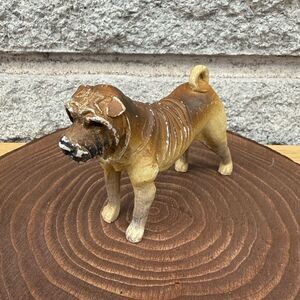 Chinese Char Pei Brown and Tan Dog Figurine